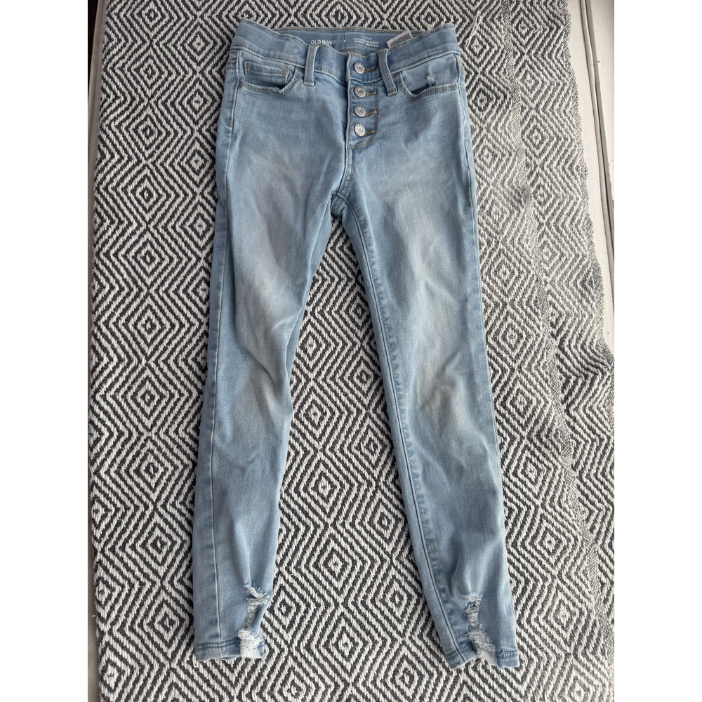 Old Navy Rockstar Super Skinny Light Wash Jeggings Size 6